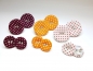 Preview: Stoff Knopf Ohrstecker Button